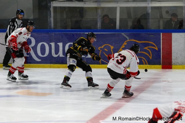 Photo hockey match Rouen - Nice le 03/01/2024