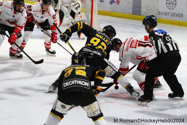 Photo hockey match Rouen - Nice le 03/01/2024