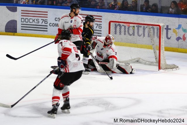Photo hockey match Rouen - Nice le 03/01/2024