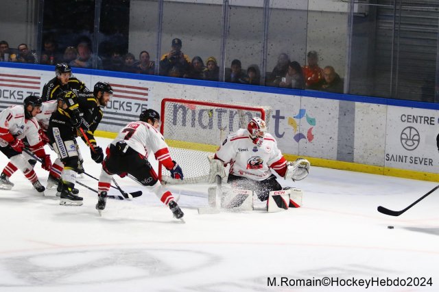 Photo hockey match Rouen - Nice le 03/01/2024