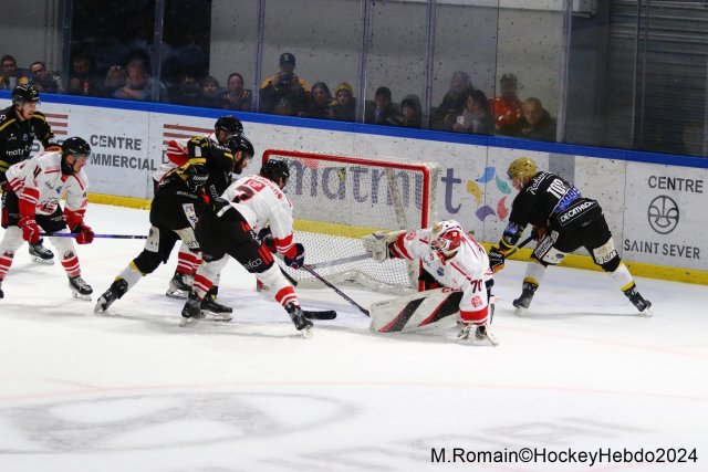 Photo hockey match Rouen - Nice le 03/01/2024