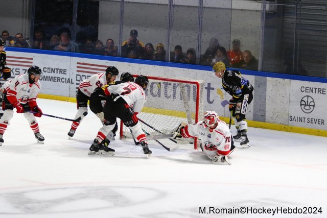 Photo hockey match Rouen - Nice le 03/01/2024