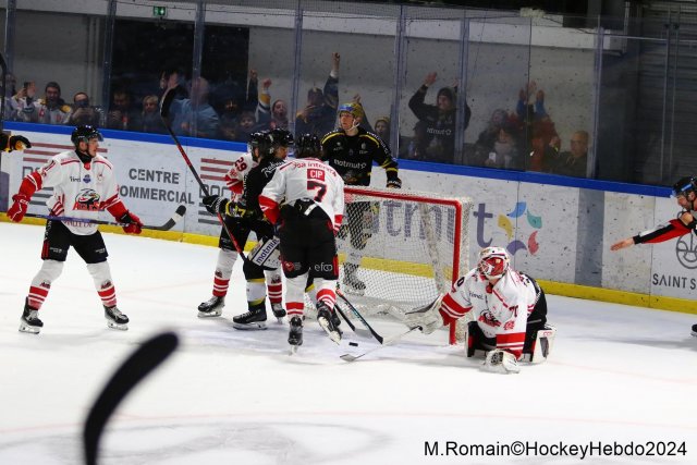 Photo hockey match Rouen - Nice le 03/01/2024