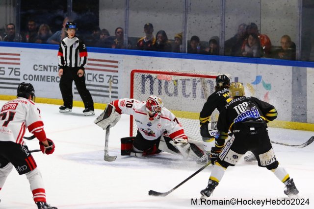 Photo hockey match Rouen - Nice le 03/01/2024