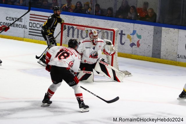Photo hockey match Rouen - Nice le 03/01/2024