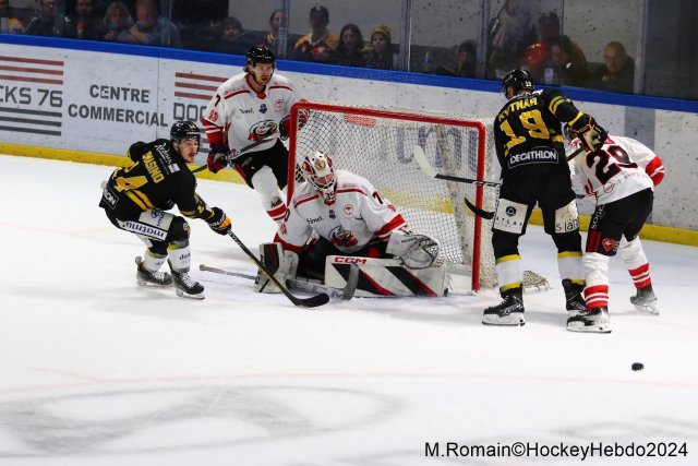Photo hockey match Rouen - Nice le 03/01/2024