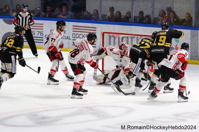 Photo hockey match Rouen - Nice le 03/01/2024