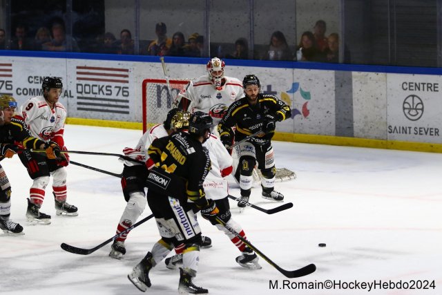 Photo hockey match Rouen - Nice le 03/01/2024