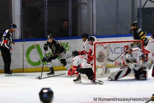 Photo hockey match Rouen - Nice le 03/01/2024