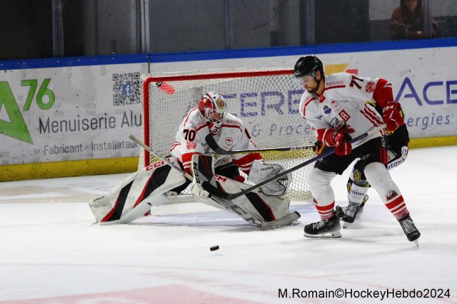 Photo hockey match Rouen - Nice le 03/01/2024