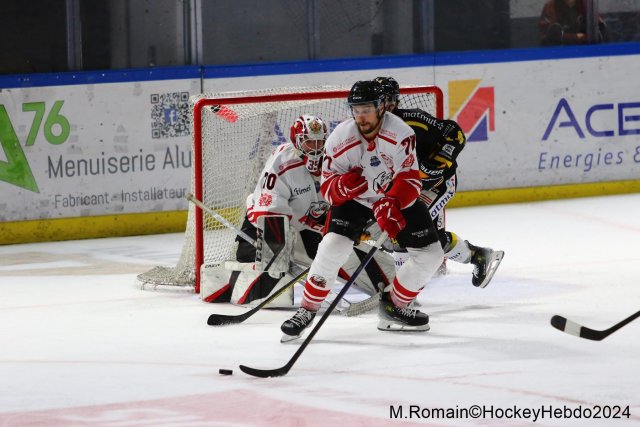 Photo hockey match Rouen - Nice le 03/01/2024