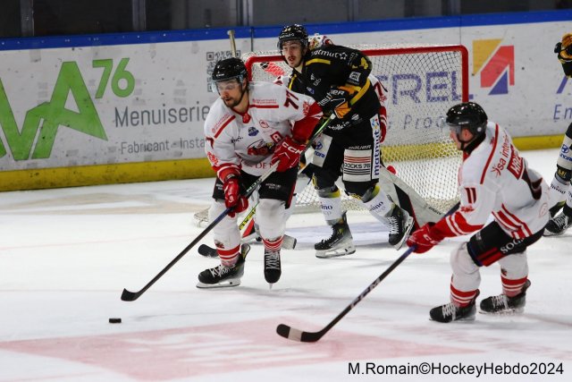 Photo hockey match Rouen - Nice le 03/01/2024