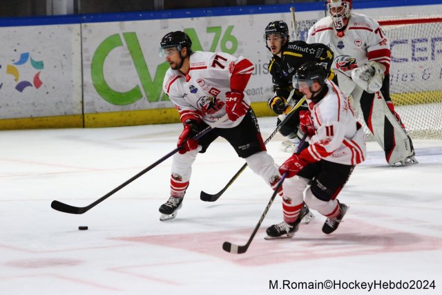 Photo hockey match Rouen - Nice le 03/01/2024
