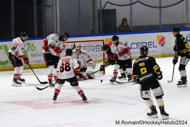 Photo hockey match Rouen - Nice le 03/01/2024