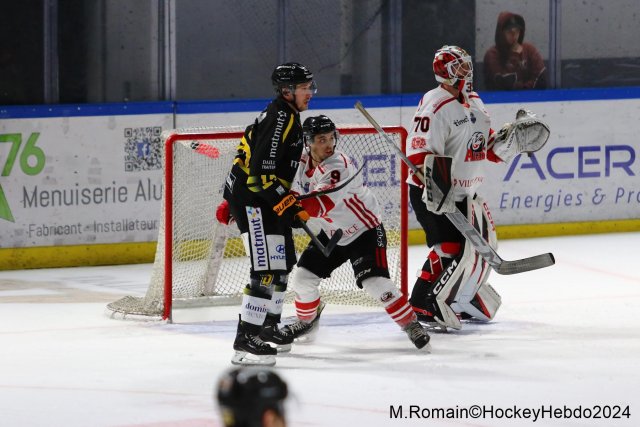 Photo hockey match Rouen - Nice le 03/01/2024