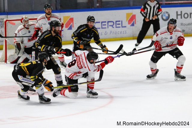 Photo hockey match Rouen - Nice le 03/01/2024