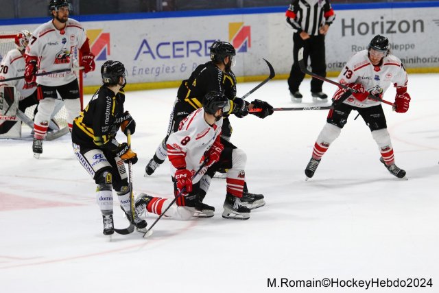 Photo hockey match Rouen - Nice le 03/01/2024