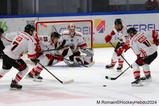Photo hockey match Rouen - Nice le 03/01/2024