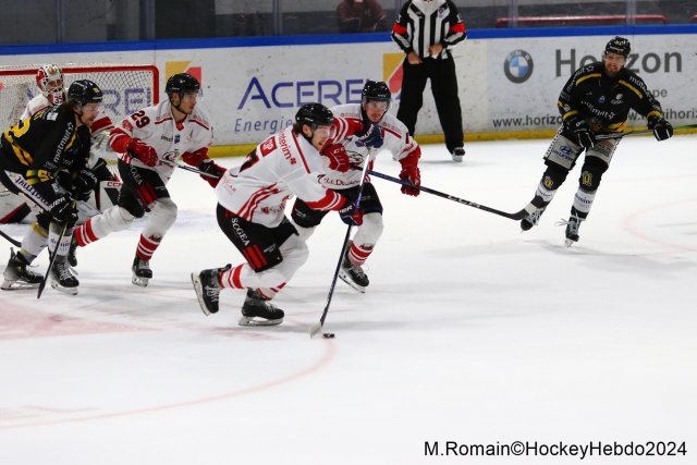 Photo hockey match Rouen - Nice le 03/01/2024