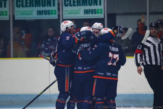 Photo hockey match Clermont-Ferrand - Lyon le 06/01/2024