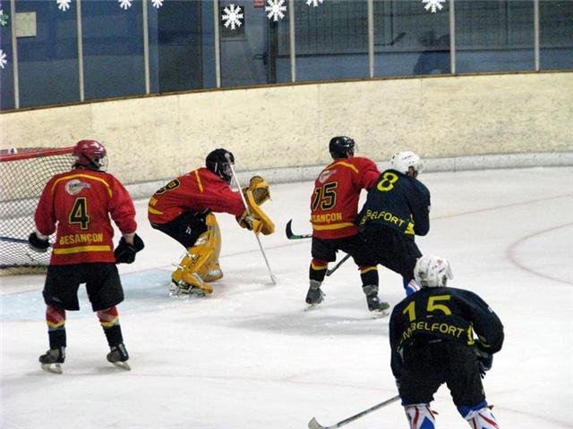 Photo hockey match Besançon - Belfort  le 10/10/2009