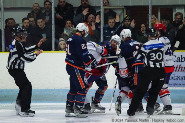 Photo hockey match Clermont-Ferrand - Lyon le 06/01/2024