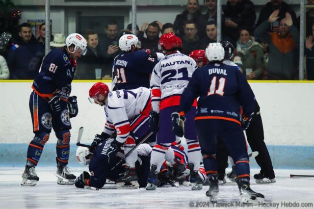 Photo hockey match Clermont-Ferrand - Lyon le 06/01/2024