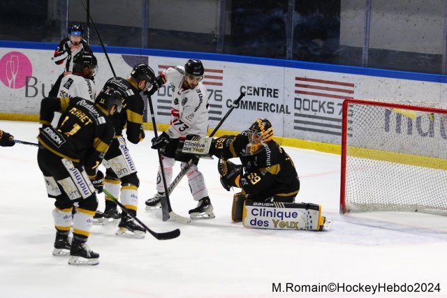Photo hockey match Rouen - Amiens  le 09/01/2024