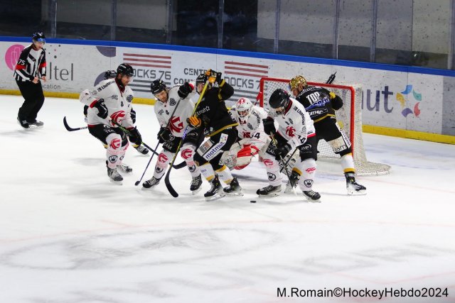 Photo hockey match Rouen - Amiens  le 09/01/2024