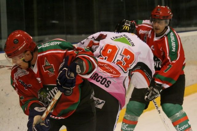 Photo hockey match Mont-Blanc - Amiens  le 10/10/2009