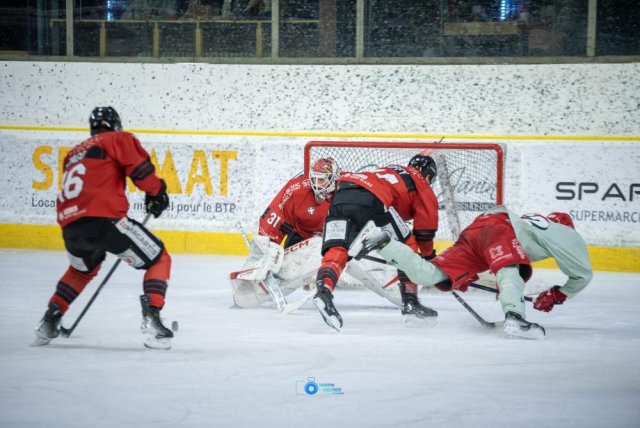 Photo hockey match Chamonix  - Cergy-Pontoise le 14/01/2024