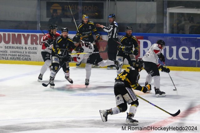 Photo hockey match Rouen - Bordeaux le 14/01/2024
