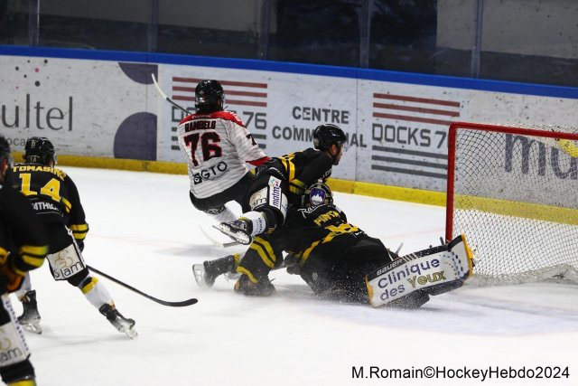 Photo hockey match Rouen - Bordeaux le 14/01/2024