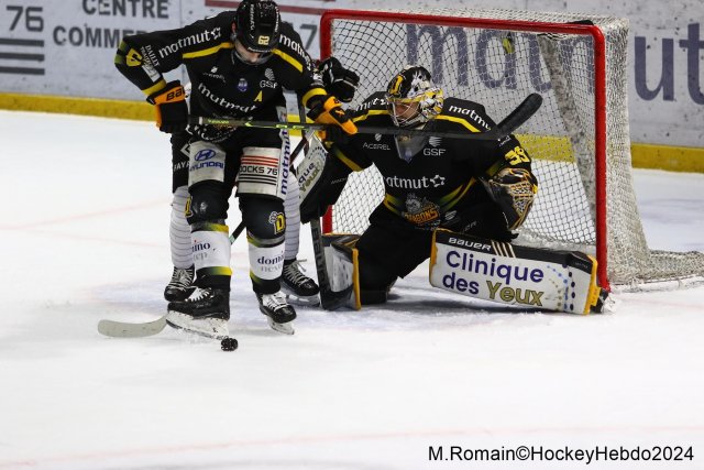 Photo hockey match Rouen - Bordeaux le 14/01/2024