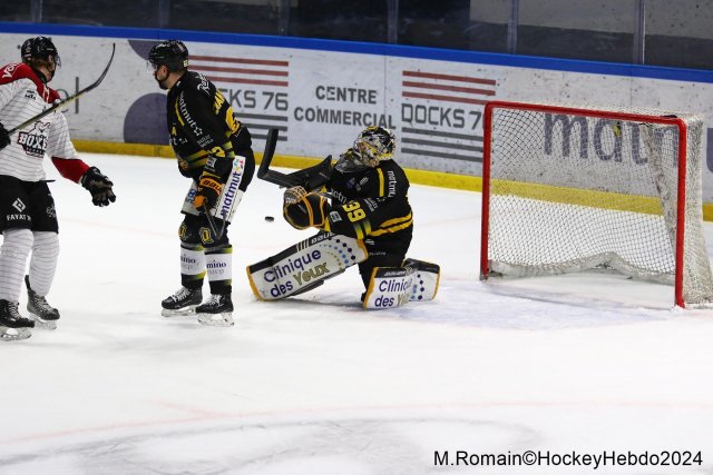 Photo hockey match Rouen - Bordeaux le 14/01/2024