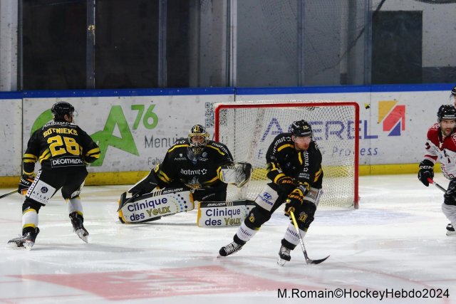 Photo hockey match Rouen - Bordeaux le 14/01/2024