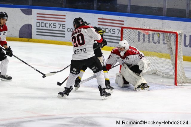 Photo hockey match Rouen - Bordeaux le 14/01/2024