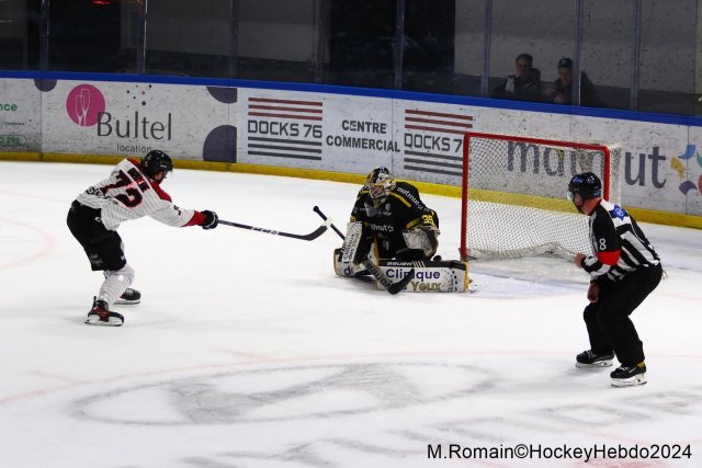 Photo hockey match Rouen - Bordeaux le 14/01/2024