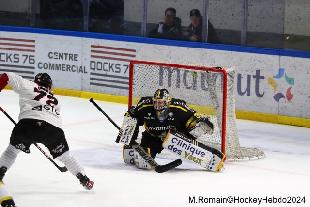 Photo hockey match Rouen - Bordeaux le 14/01/2024