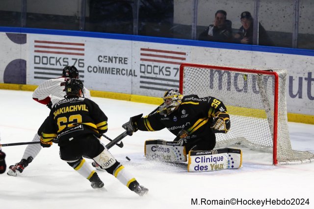 Photo hockey match Rouen - Bordeaux le 14/01/2024