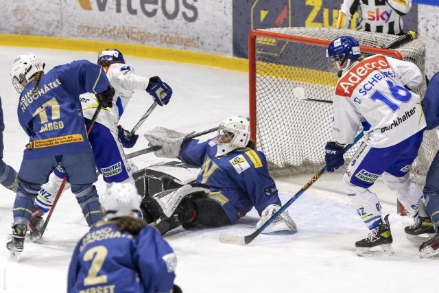 Photo hockey match Neuchâtel - Zürich le 14/01/2024