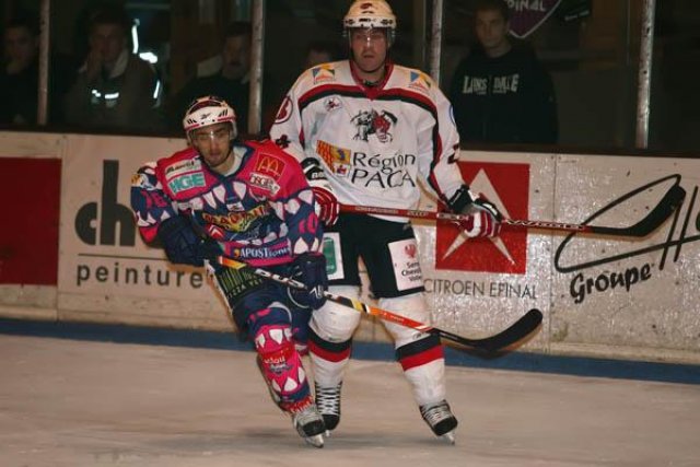 Photo hockey match Epinal  - Briançon  le 03/10/2009