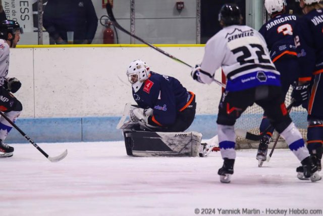 Photo hockey match Clermont-Ferrand - Courchevel-Méribel-Pralognan le 20/01/2024