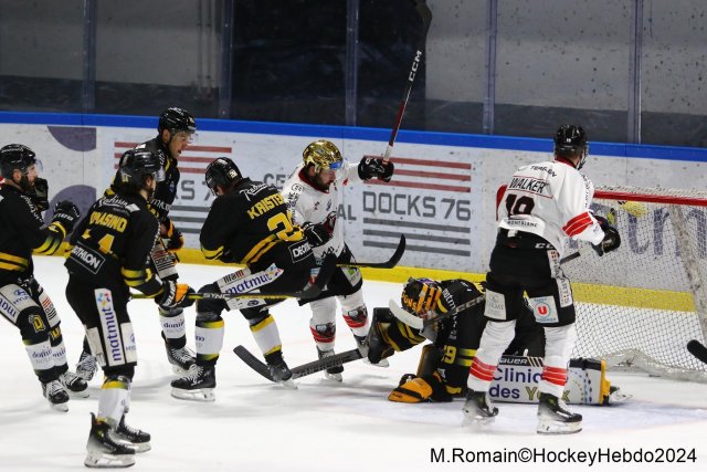 Photo hockey match Rouen - Chamonix  le 23/01/2024