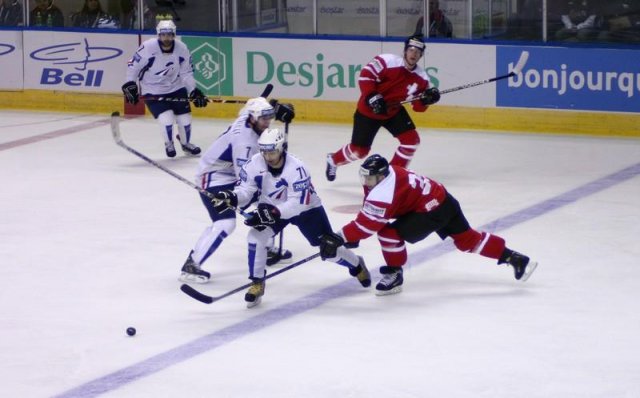 Photo hockey album Mondiaux : 2ème journée - Suisse / France - N. Leleu