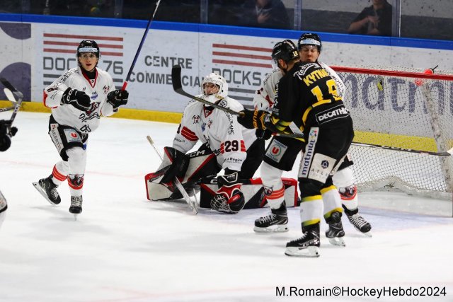 Photo hockey match Rouen - Chamonix  le 23/01/2024