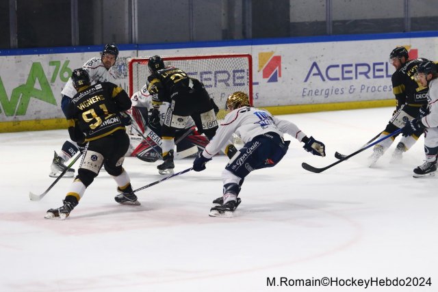 Photo hockey match Rouen - Angers  le 28/01/2024