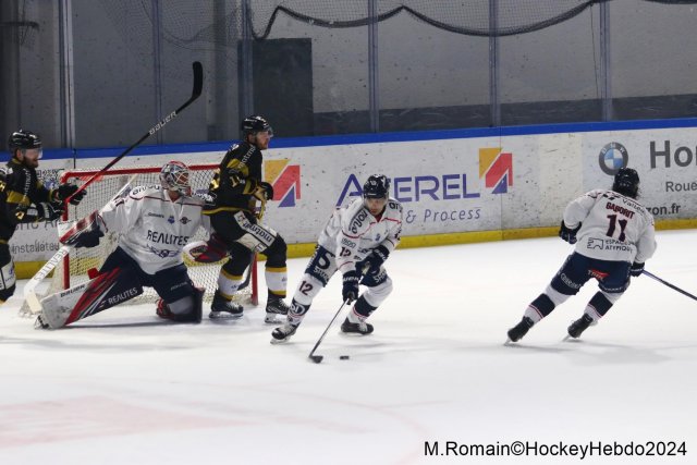 Photo hockey match Rouen - Angers  le 28/01/2024