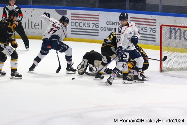 Photo hockey match Rouen - Angers  le 28/01/2024