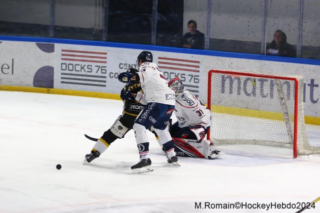 Photo hockey match Rouen - Angers  le 28/01/2024